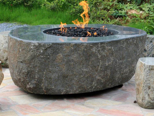 Stone Age Creations Granite Boulder Gathering Table