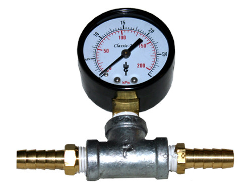 1/2" Outdoor Water Solutions In-Line Pressure Gauge