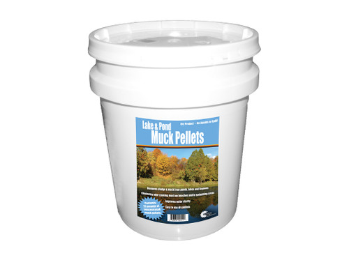 Outdoor Water Solutions Lake & Pond Muck Pellets were designed for lagoons, lakes and ponds as a low-maintenance solution for sludge and muck build up. The Professional Grade pellets are fortified with specialized bacterial strains that are high volume waste consumers. They also have a trace mineral base and organic catalyst to increase the productivity of each pellet.