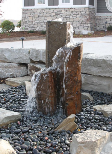 Basalt Column Spring Tranquil Decor Large Real Basalt Column Kit - 3 Piece Set - Underwater ...