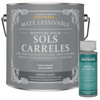 Peinture pour Sols Carrelés Mate Lessivable - Argile Peinture pour Sols Carrelés Mate Lessivable - Argile