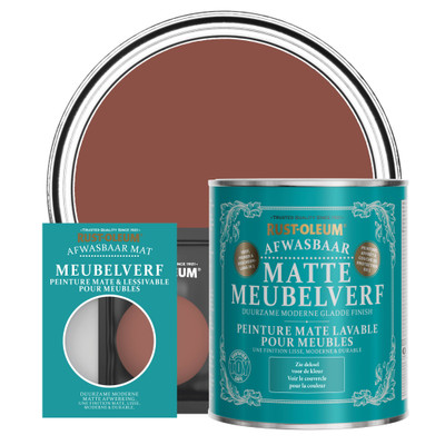 Peinture pour Meubles Mate & Lessivable - Rouge Brique