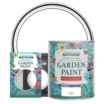 Peinture Jardin, Finition Brillante - Coton