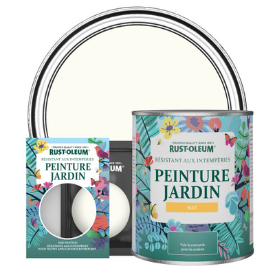Peinture Jardin, Finition Mate - Blanc Antique