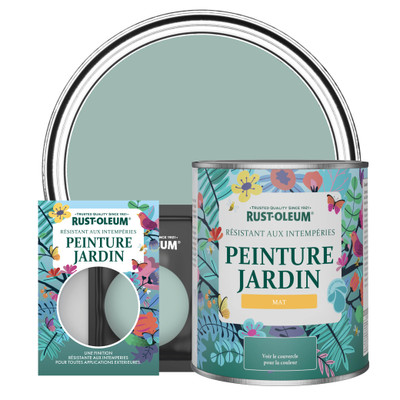 Peinture Jardin, Finition Mate - Bleu Littoral