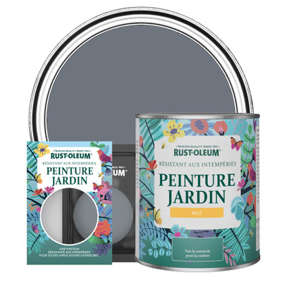 Peinture Jardin, Finition Mate - Gris Marine