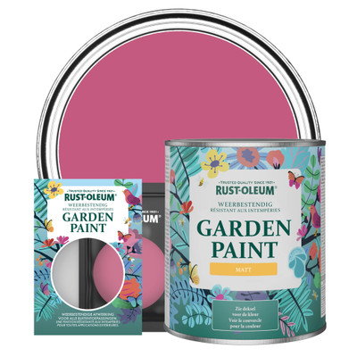 Peinture Jardin, Finition Mate - Framboise