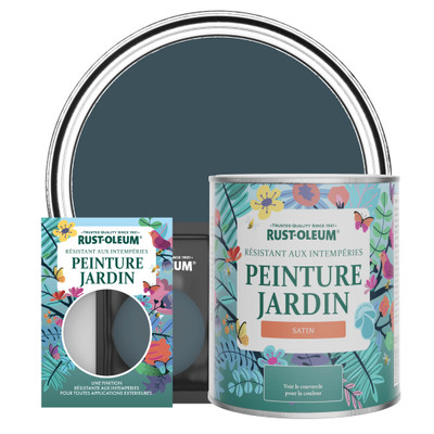 Peinture Jardin, Finition Satinée - Bleu du Soir