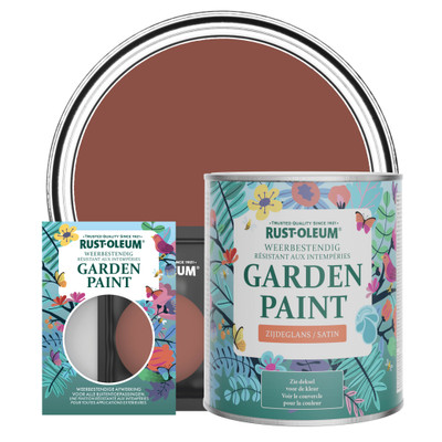 Peinture Jardin, Finition Satinée - Rouge Brique