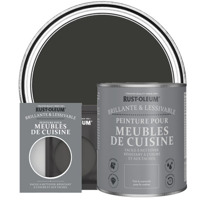 Peinture pour Meubles de Cuisine, Finition Brillante - Magie noire