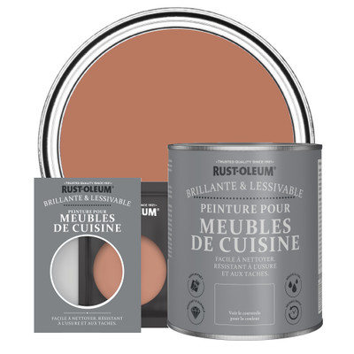 Peinture pour Meubles de Cuisine, Finition Brillante - Sienne