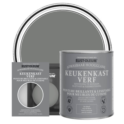 Peinture pour Meubles de Cuisine, Finition Brillante - Gris Ombre