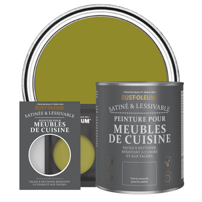 Peinture pour Meubles de Cuisine, Finition Satinée - Olive marinée