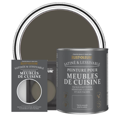 Peinture pour Meubles de Cuisine, Finition Satinée - Brun Terre