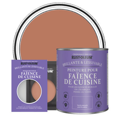 Peinture pour Faïence de Cuisine, Finition Brillante - Sienne