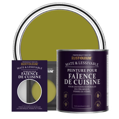 Peinture pour Faïence de Cuisine, Finition Mate - Olive Marinée
