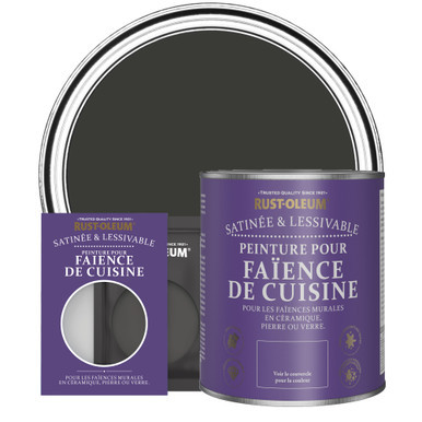 Peinture pour Faïence de Cuisine, Finition Satinée - Magie Noire