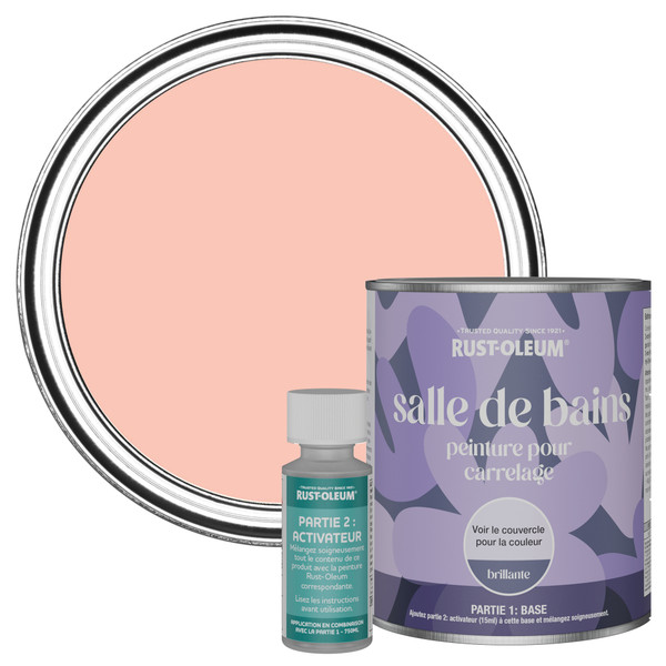 Peinture pour Carrelage de Salle de Bain, Finition Brillante - Étoile de mer 750ml