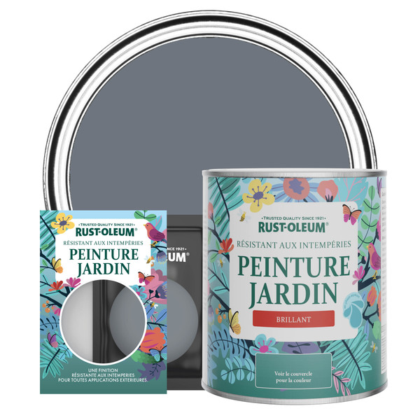 Peinture Jardin, Finition Brillante - Gris Marine