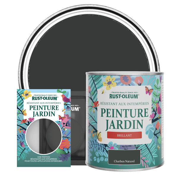 Peinture Jardin, Finition Brillante - Charbon Naturel Peinture Jardin, Finition Brillante - Charbon Naturel