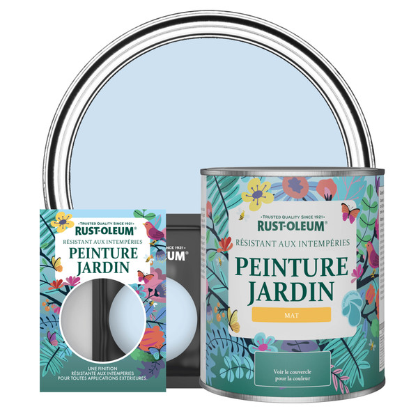 Peinture Jardin, Finition Mate - Bleu Poudré