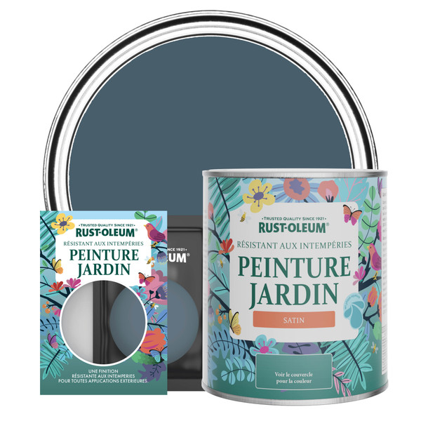 Peinture Jardin, Finition Satinée - Bleu Dessin