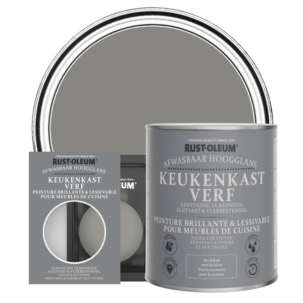 Peinture pour Meubles de Cuisine, Finition Brillante - Béton Peinture pour Meubles de Cuisine, Finition Brillante - Béton