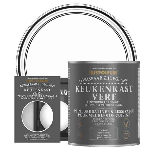 Peinture pour Meubles de Cuisine, Finition Satinée - Craie Blanche