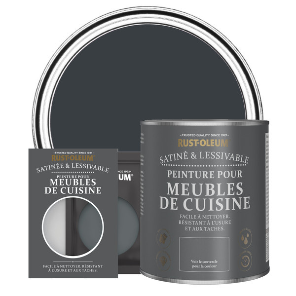 Peinture pour Meubles de Cuisine, Finition Satinée - Gris Anthracite (RAL 7016)
