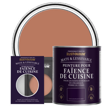 Peinture pour Faïence de Cuisine, Finition Mate - Sienne