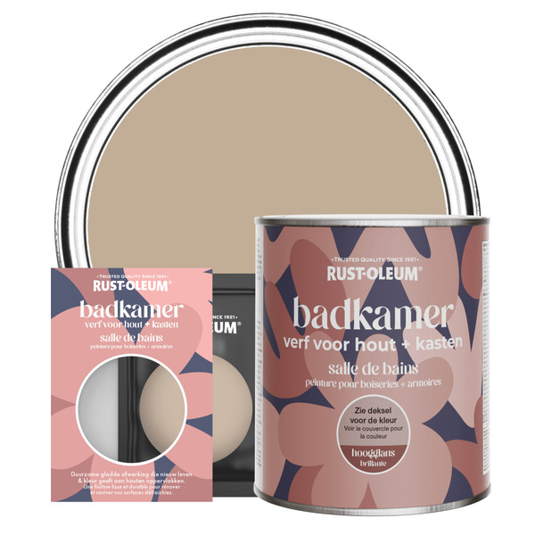 Peinture pour Boiseries + Armoires de Salle de Bains, Finition Brillante - Caramel Salé