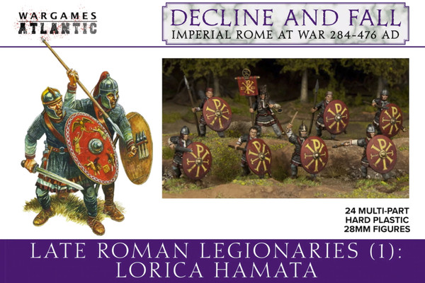 Decline and Fall: Imperial Rome at War - Late Roman Legionaries Lorica Hamata (24 Multi-Part Figures) (Hard Plastic) 28mm