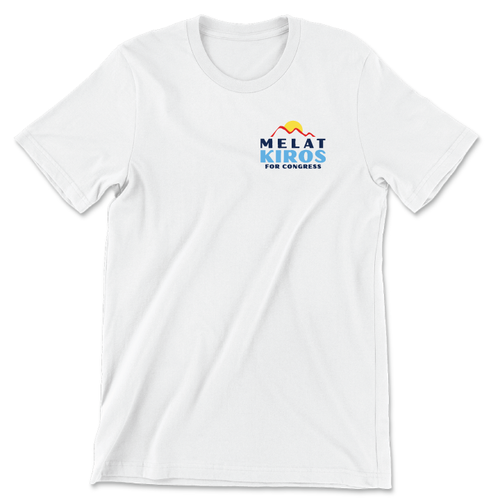 Melat Kiros For Congress (Unisex White Tee)