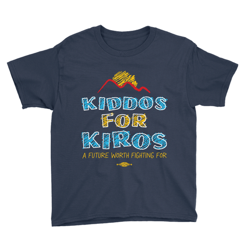 Kiddos For Kiros (Youth Navy Tee)