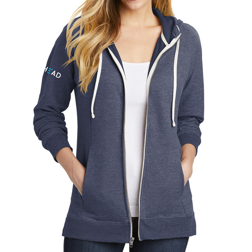 LADIES District Perfect Tri French Terry Full-Zip Hoodie