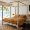 poster bed frame before canopy