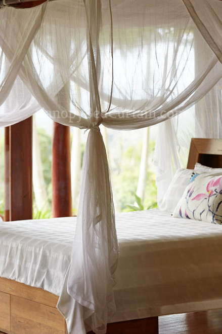 Canopy Bed Curtains Cotton King