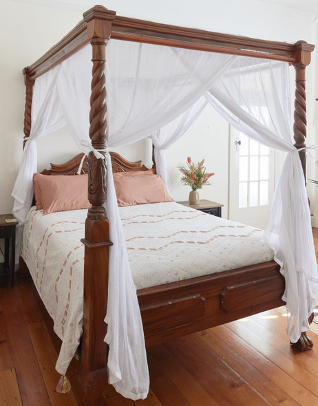 Canopy bed curtain
