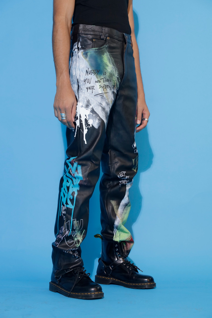 Brooklyn” leather pants (size 34 \u0026 36 