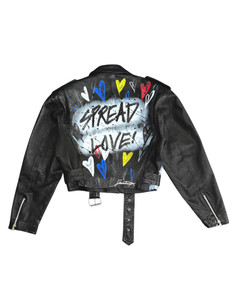 Spread love moto jacket 