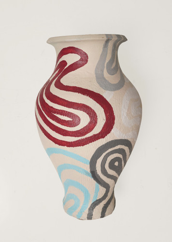 Swivel ceramic vase 