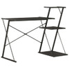 Desk with Shelf Black 116x50x93 cm