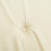 Garden Highback Chair Cushions 2 pcs Cream 120x50x3 cm Fabric