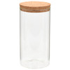 Storage Glass Jars with Cork Lid 6 pcs 1400 ml