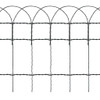 Garden Border Fence Powder-coated Iron 25x0.4 m