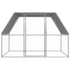 Outdoor Chicken Cage 3x2x2 m Galvanised Steel