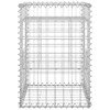 Gabion Basket Posts 2 pcs 40x40x60 cm Iron