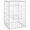Gabion Basket Posts 2 pcs 40x40x60 cm Iron