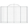 Arched Gabion Basket 200x30x120/140 cm Galvanised Iron