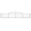 Arched Gabion Basket 300x50x40/60 cm Galvanised Iron